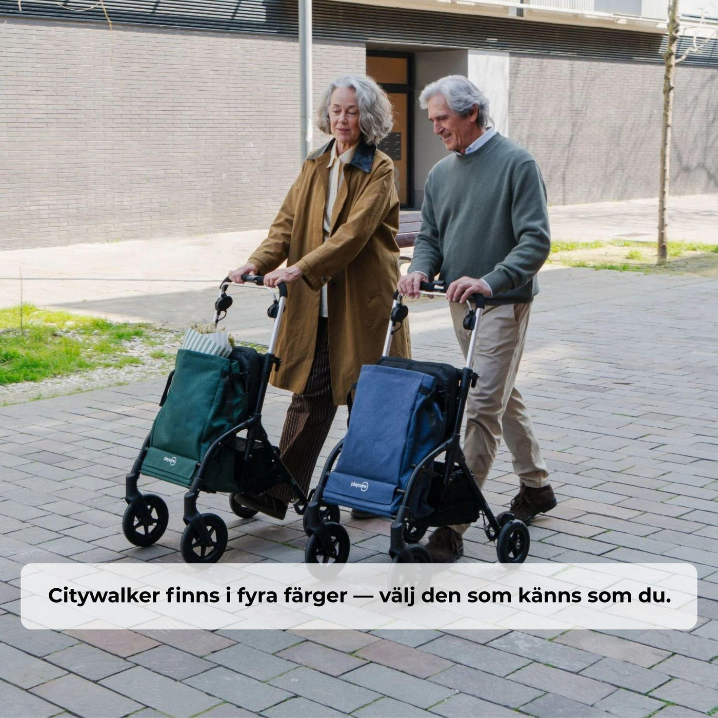Blå, grön